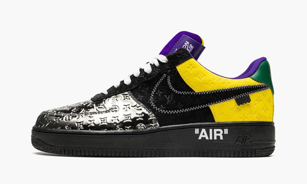 NIKE LOUIS VUITTON AIR FORCE 1 LOW "Virgil Abloh - Purple Dusk/Metallic Silver"