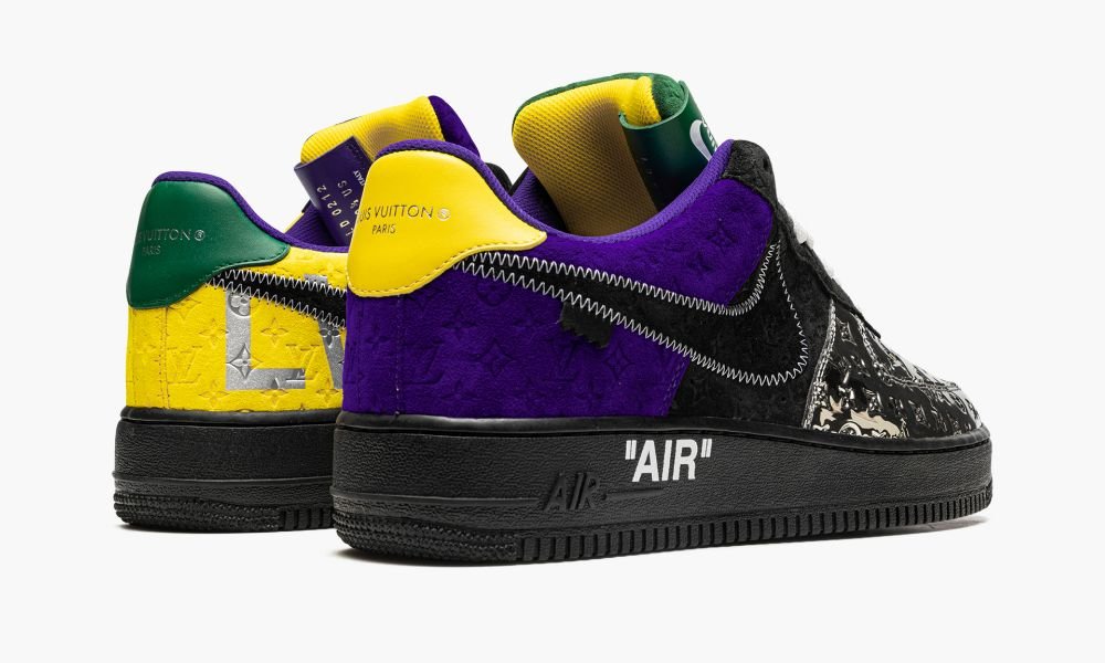 NIKE LOUIS VUITTON AIR FORCE 1 LOW "Virgil Abloh - Purple Dusk/Metallic Silver"