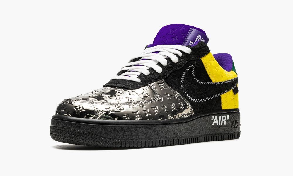 NIKE LOUIS VUITTON AIR FORCE 1 LOW "Virgil Abloh - Purple Dusk/Metallic Silver"