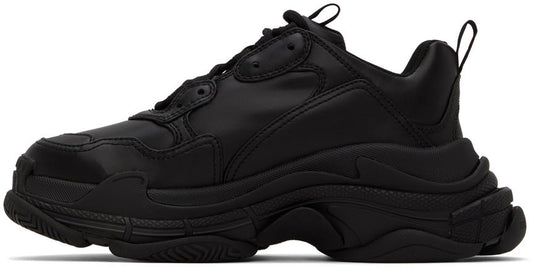 BALENCIAGA Black Triple S Low-Top Sneakers