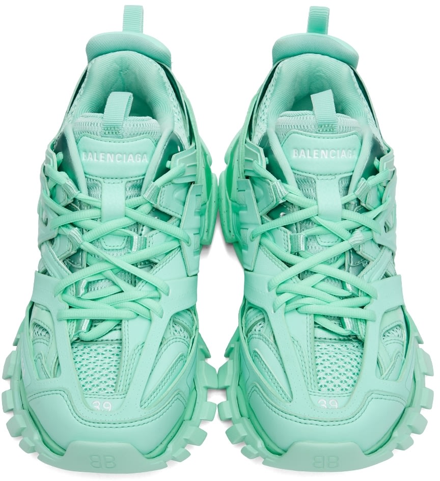 BALENCIAGA Green Track Sneakers